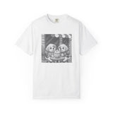 Cozy Puppy Illustration T-shirt | Whimsical Dog-Friendly Art