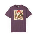 Maneki Neko Ramen Cat T-shirt | Lucky Cat Bowl Graphic Japanese Style