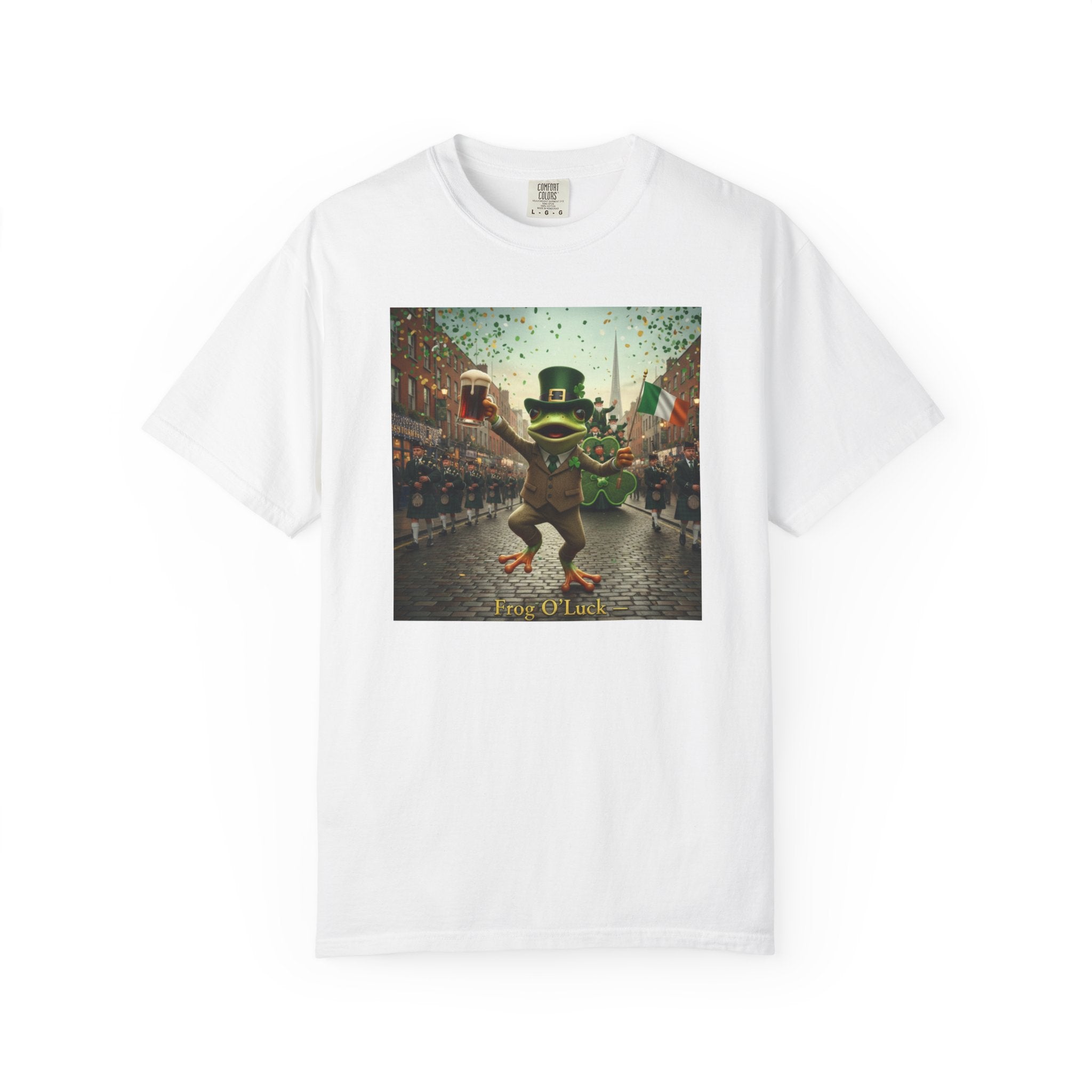 Irish Frog Unisex Garment-Dyed T-shirt