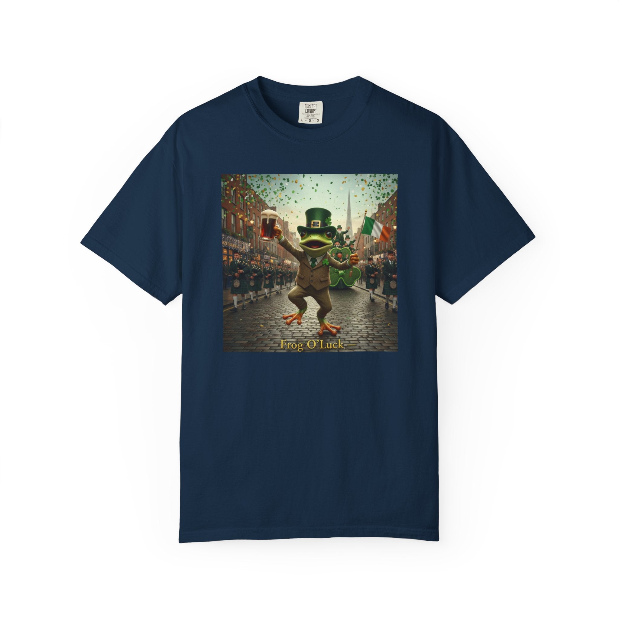 Irish Frog Unisex Garment-Dyed T-shirt