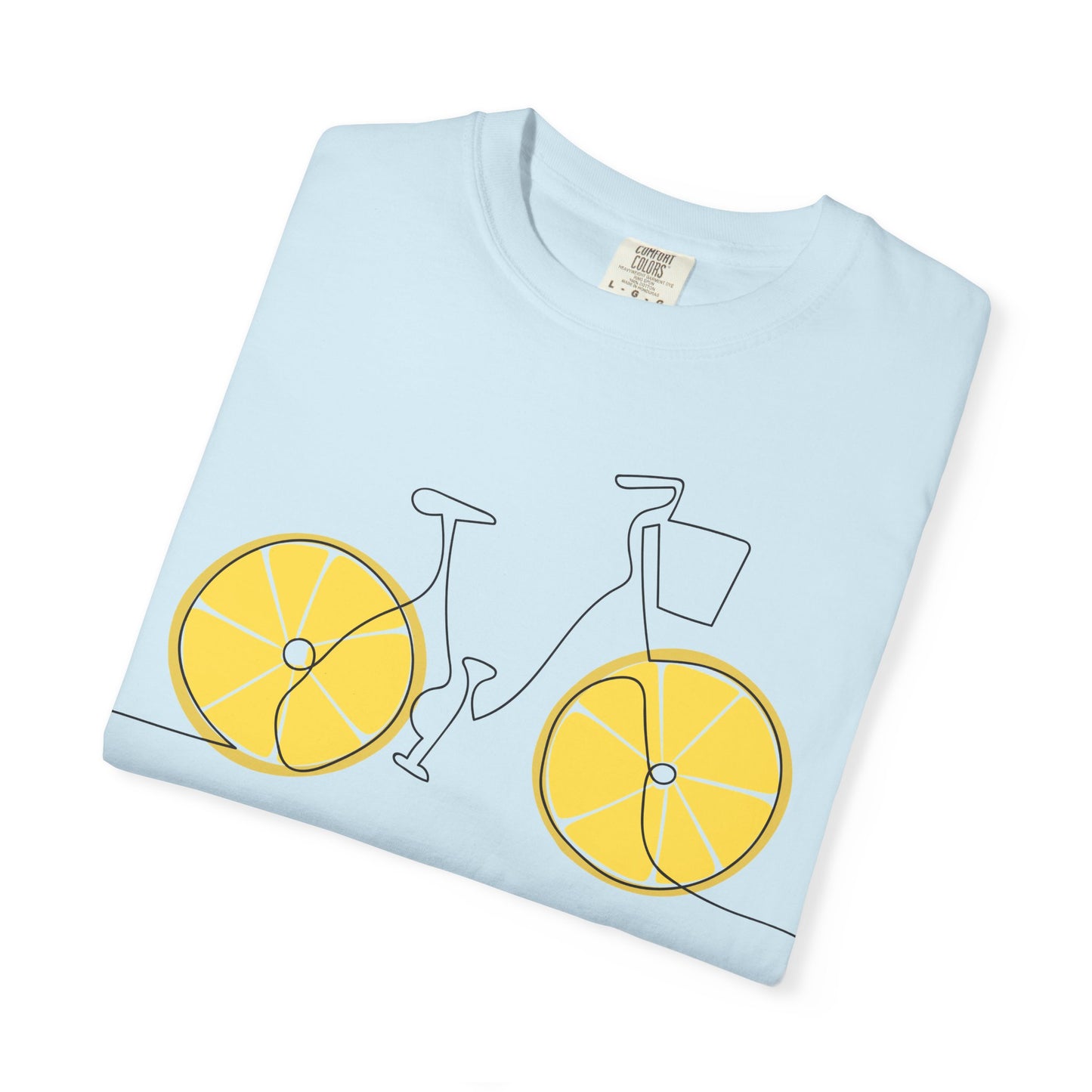 Lemon Wheel Bicycle T-shirt | Citrus Bike Graphic Tee
