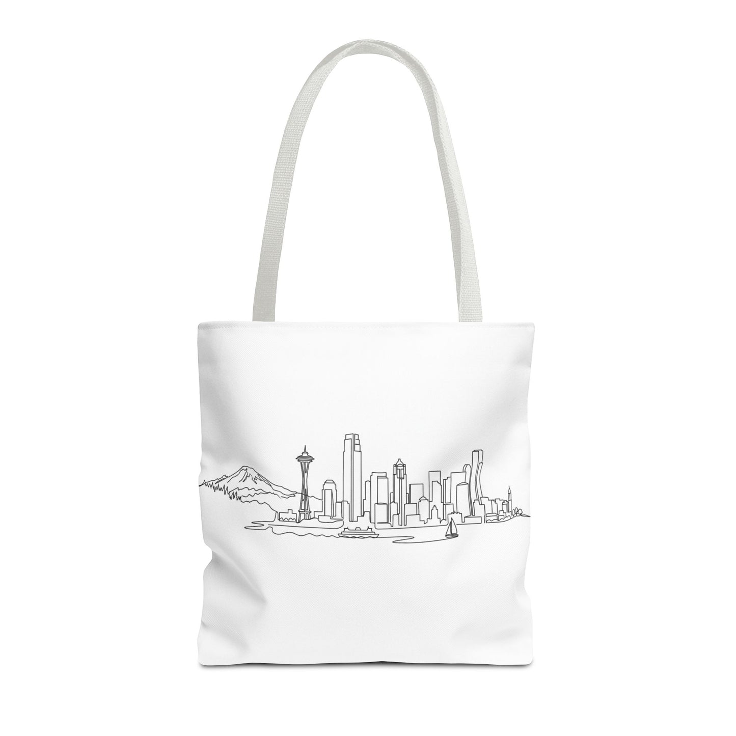 Seattle Emerald City Line Art Tote