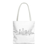 Seattle Emerald City Line Art Tote
