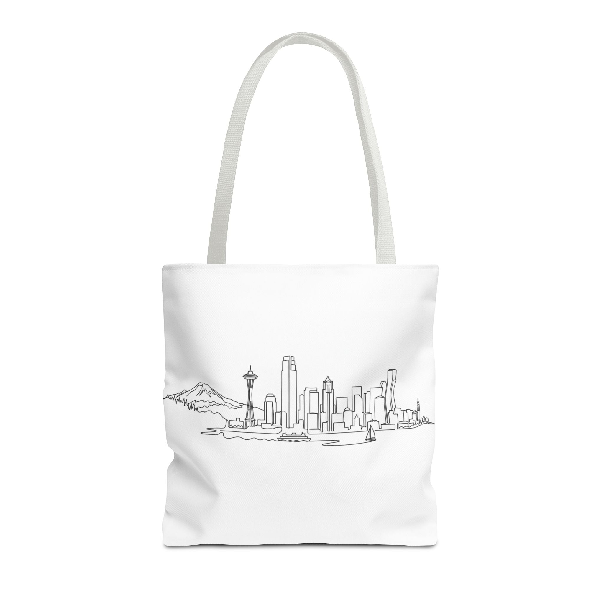 Seattle Emerald City Line Art Tote