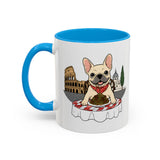 French Bulldog Pasta in Rome Mug | Ceramic Coffee Cup