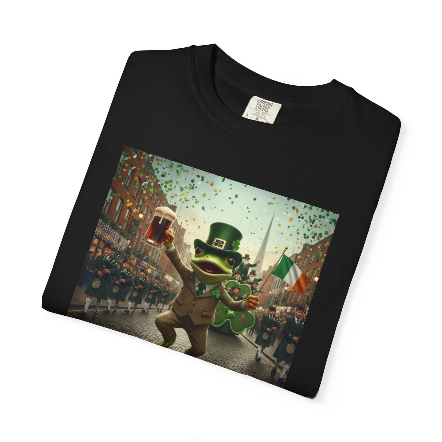 Irish Frog Unisex Garment-Dyed T-shirt