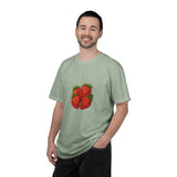Strawberry Cluster T-shirt | Retro Floral Fruit Illustration