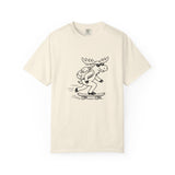 Skateboarding Moose T-shirt | Skateboard Cartoon Graphic Tee
