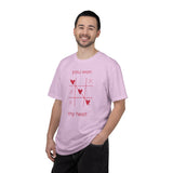You Won My Heart tic tac toe T-shirt | Valentine heart game tee