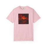 Red Desert Sunset T-shirt | Cactus Landscape, Moody Western Scene