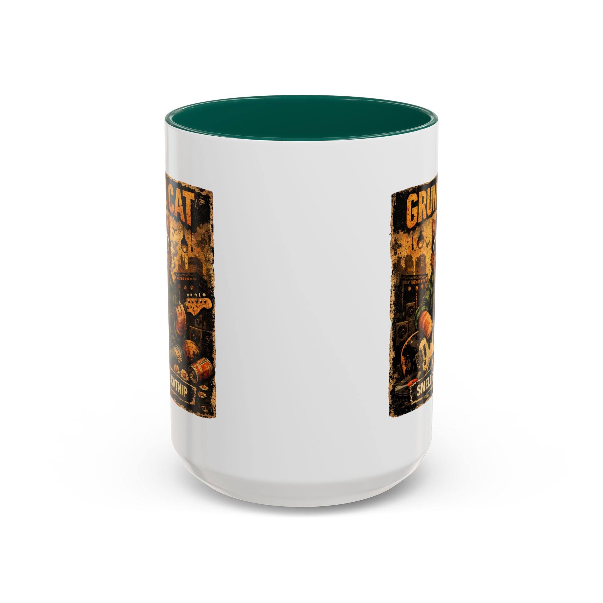 Grunge Cat Smells Like Catnip Mug | Ceramic Coffee Cup