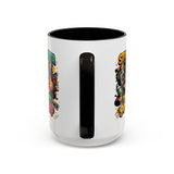Straight Outta Meow The Kitty 90s Hip Hop Mug | Color Accent