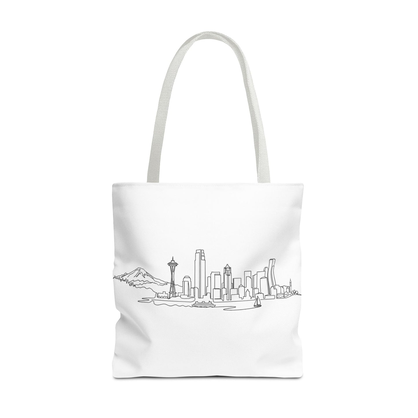 Seattle Emerald City Line Art Tote