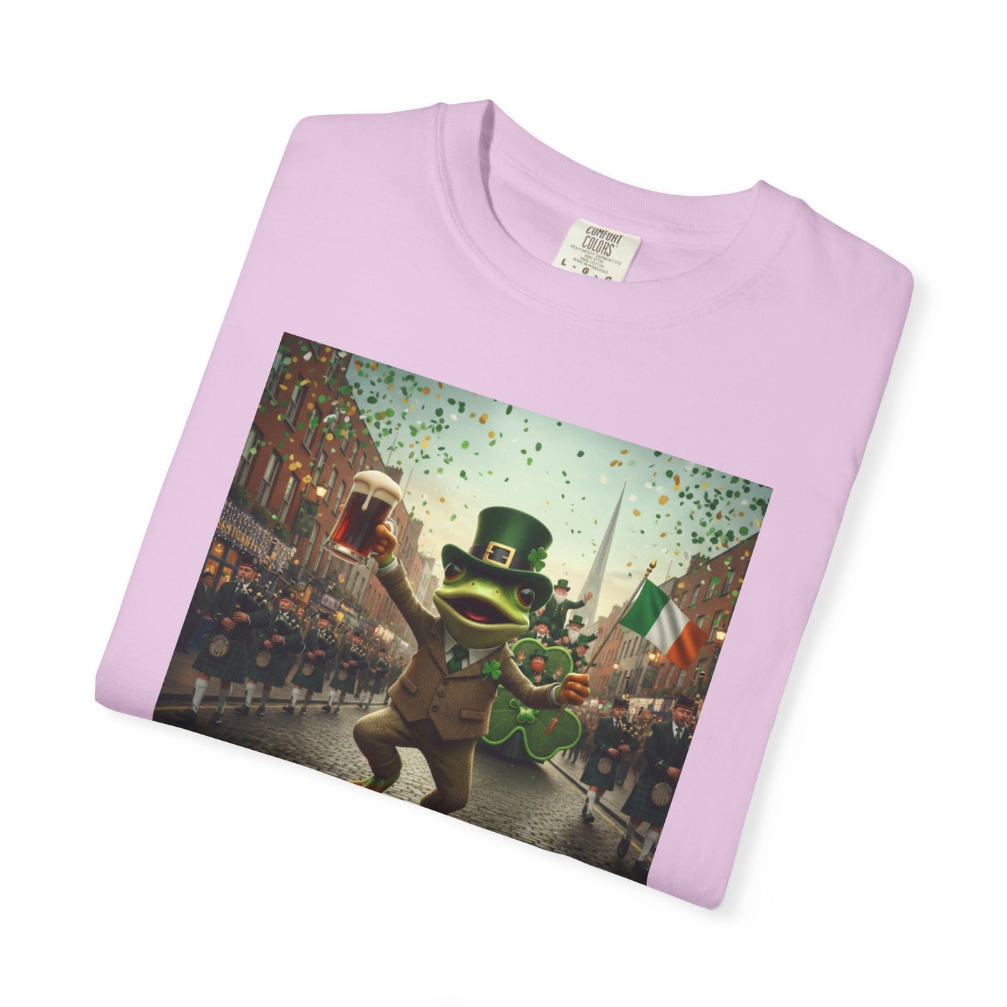 Irish Frog Unisex Garment-Dyed T-shirt