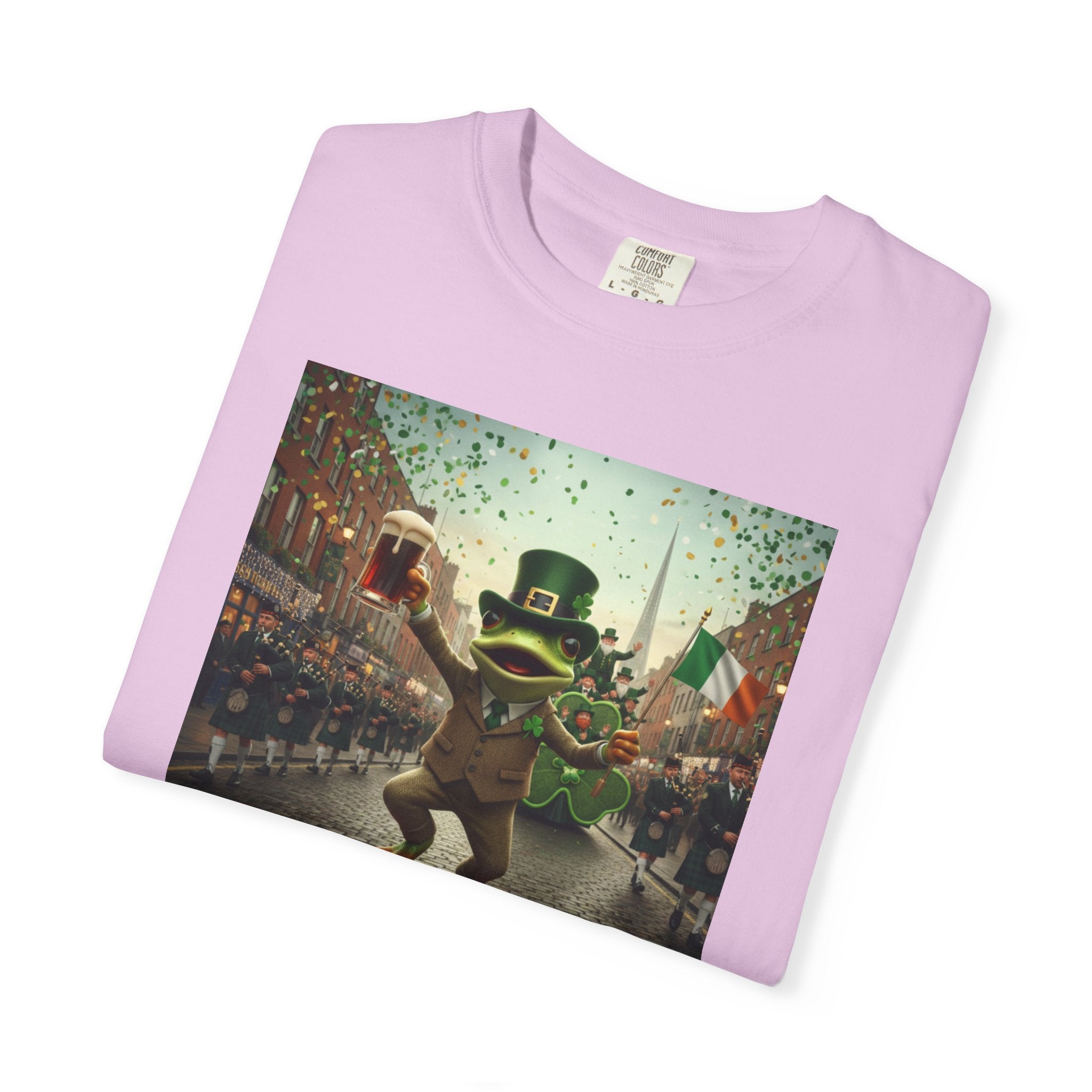 Irish Frog Unisex Garment-Dyed T-shirt