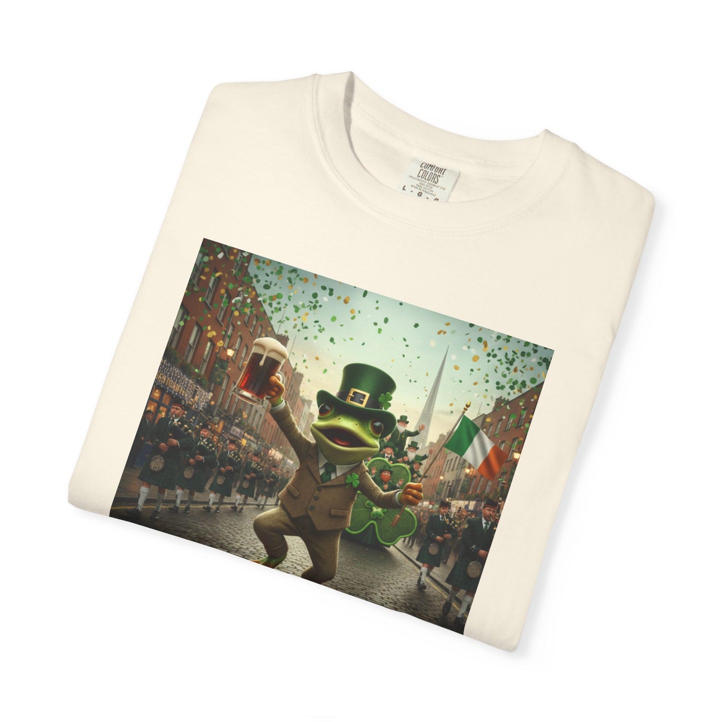 Irish Frog Unisex Garment-Dyed T-shirt