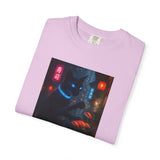 Neon Cyber Cat Sushi Shibuya T-shirt | Dark Alley Japanese Streetwear