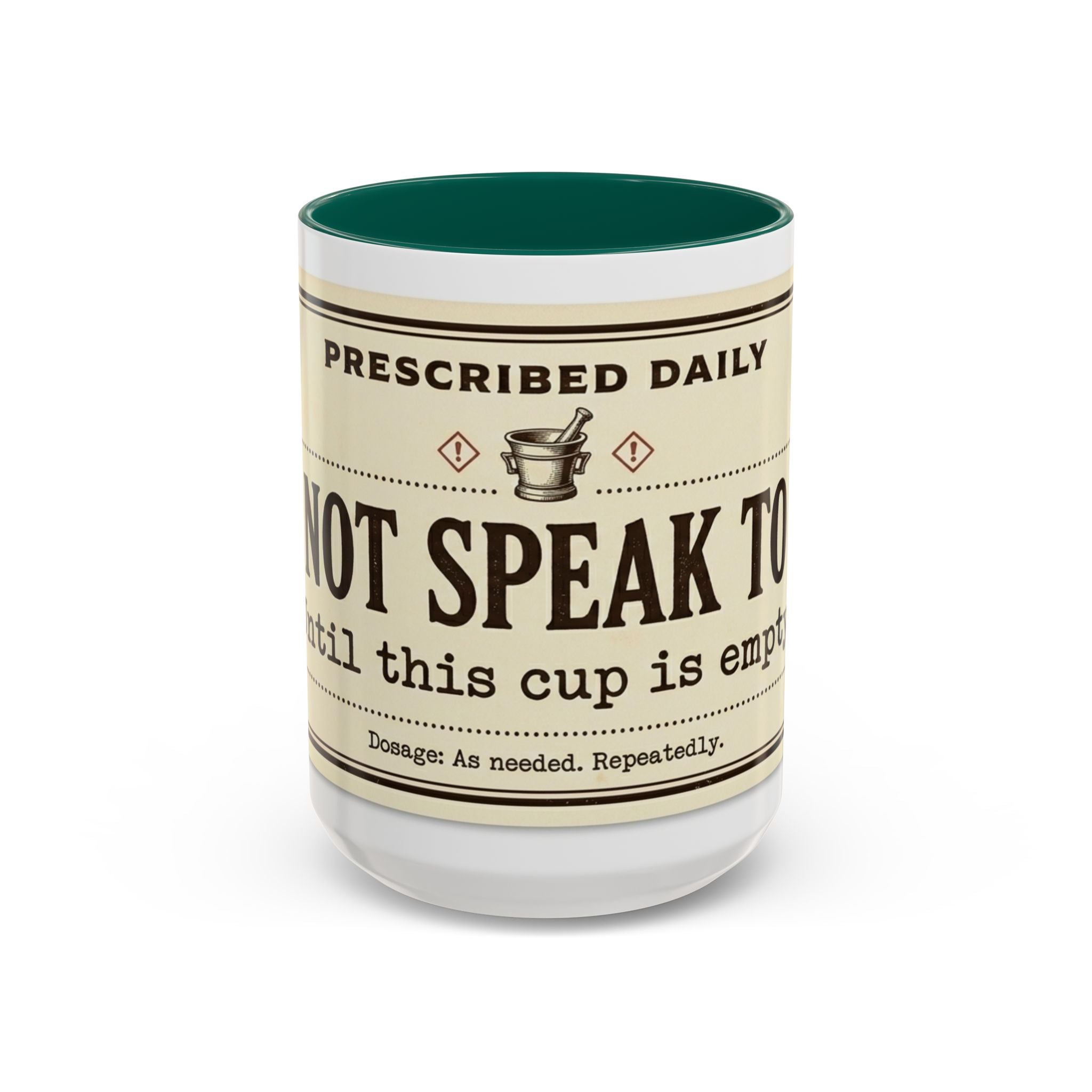 Do Not Speak To Me Mug | Prescription Coffee Mug, Funny Morning Quote