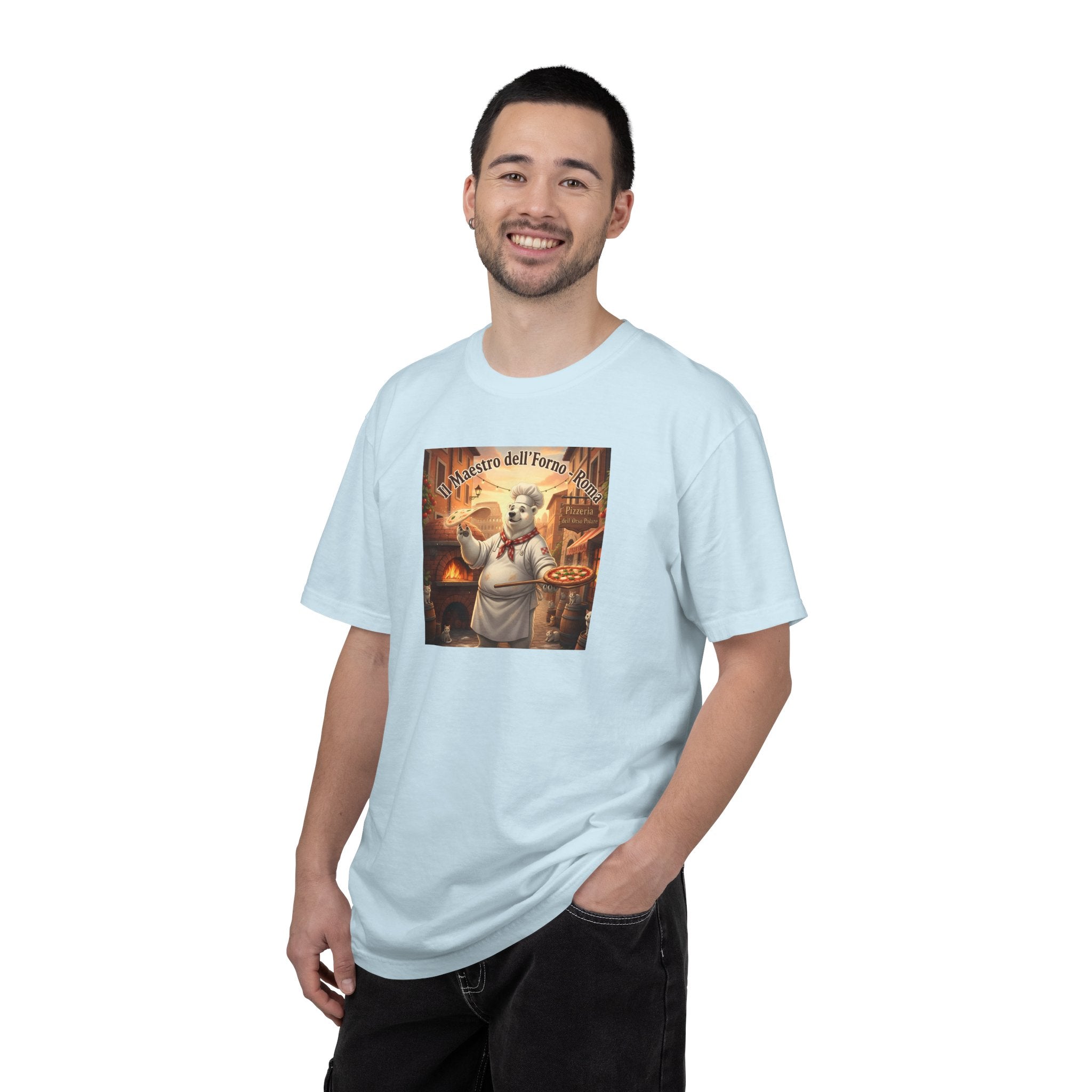 Polar Bear Italian Bakery Chef Pizza Maestro T-shirt | Vintage Pizzeria Illustration