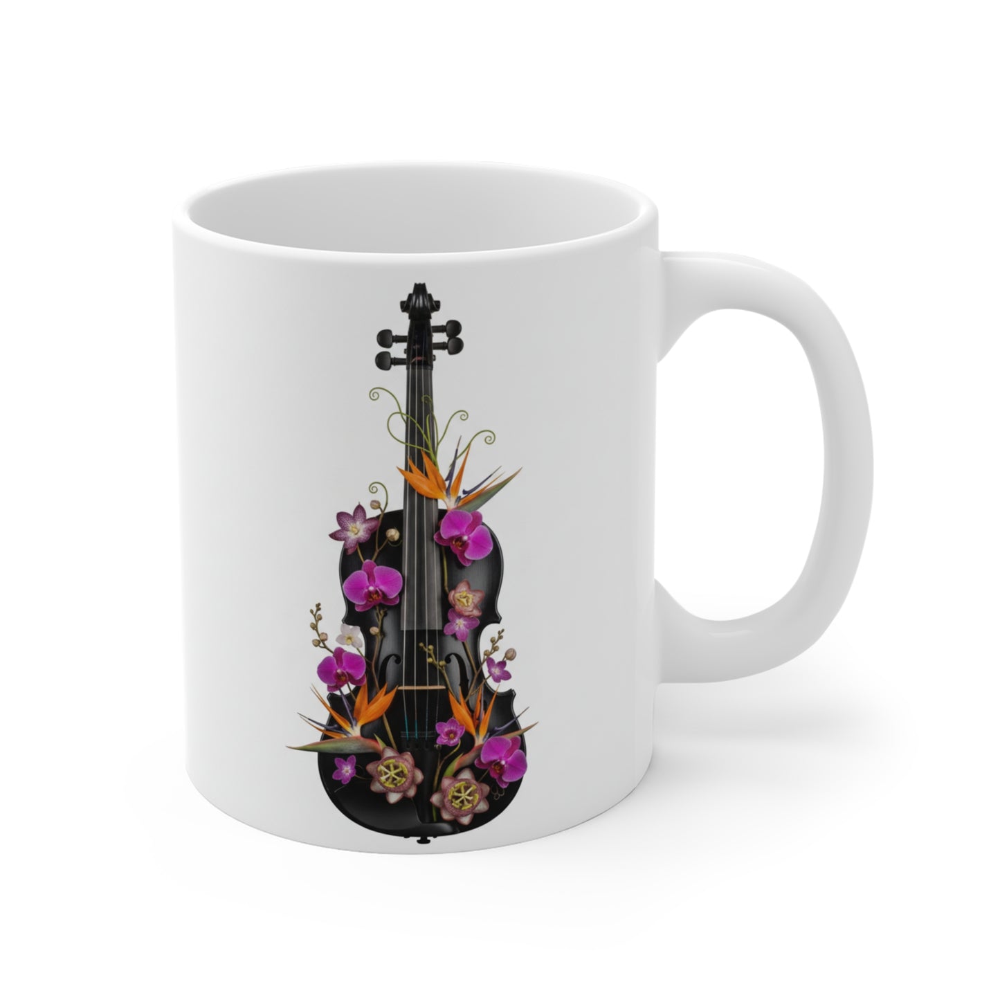 Floral Violin Mug | 11oz