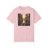Capybara Venice Gondola Sunset T-shirt | Scenic Canal Travel Art