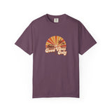 Good Vibes Only T-shirt | Retro Sunset Palm Peace Sign