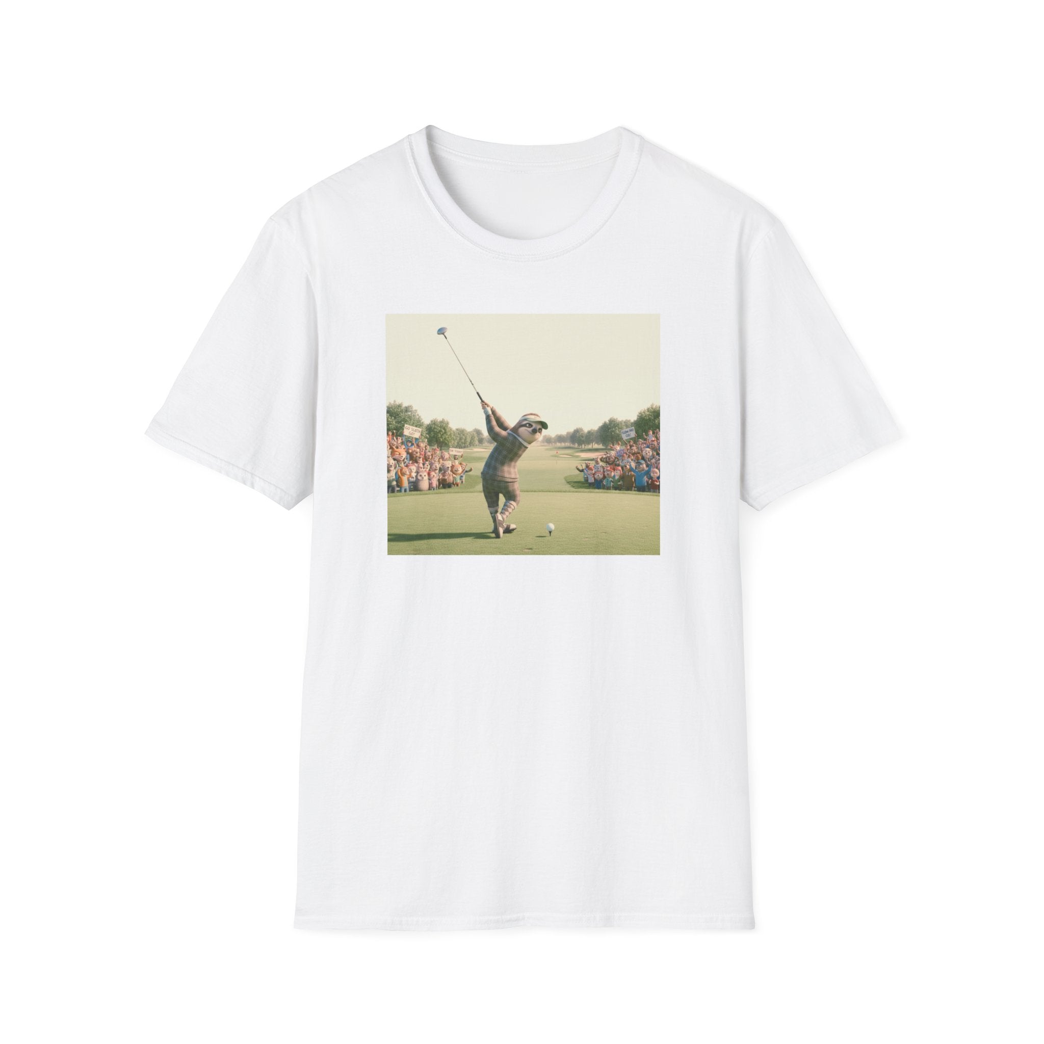 Sloth Golfer 3D Animation T-Shirt | Cinematic CGI Sporting Character