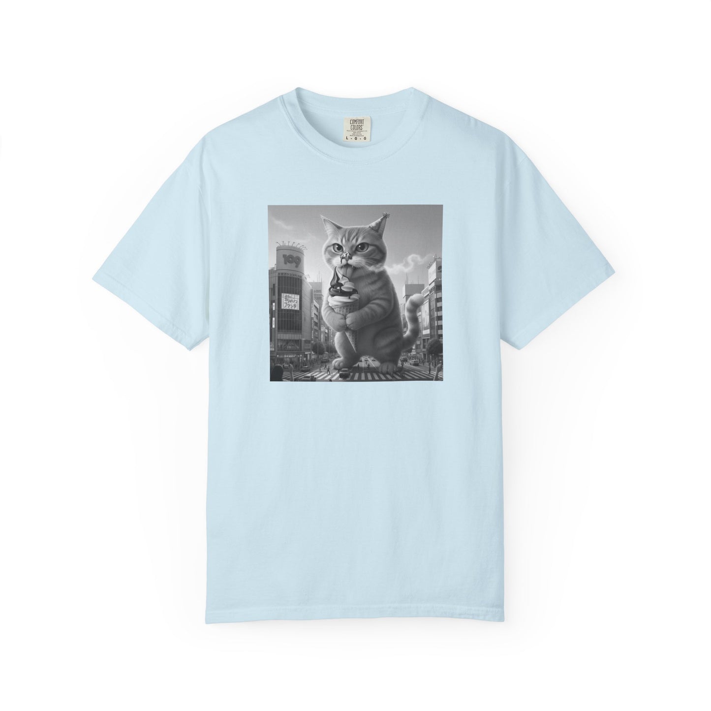 Purr-zilla van Scoop Unisex Garment-Dyed T-shirt