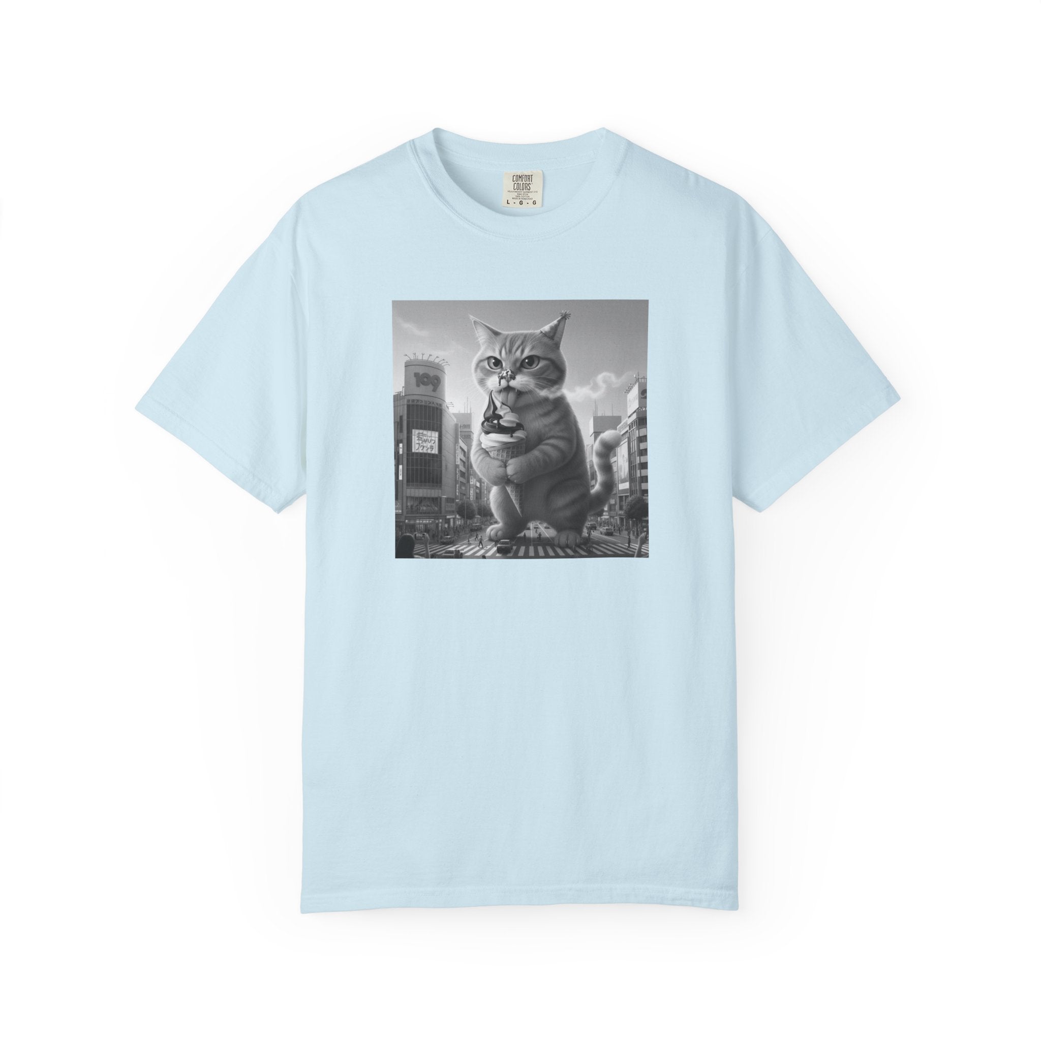 Purr-zilla van Scoop Unisex Garment-Dyed T-shirt