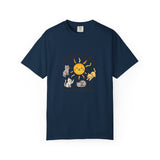 You Are My Sunshine Cat Illustration T-shirt | Cute Sun and Kittens