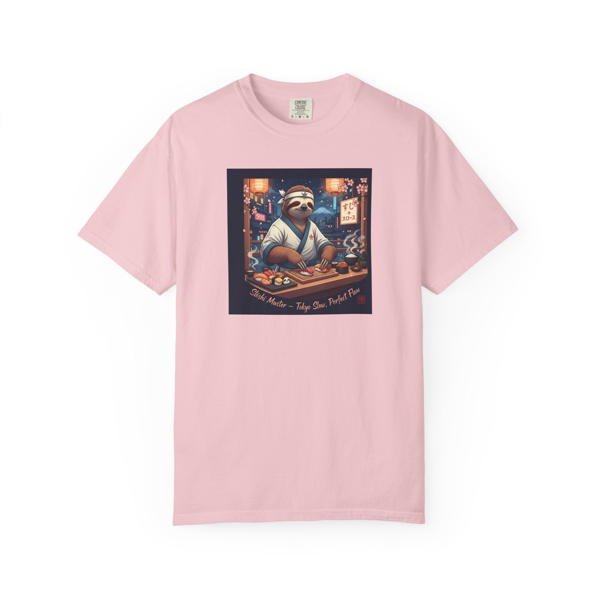 Sloth Sushi Chef T-shirt | Cute Sloth Chef Illustration, Sushi Bar Artwork