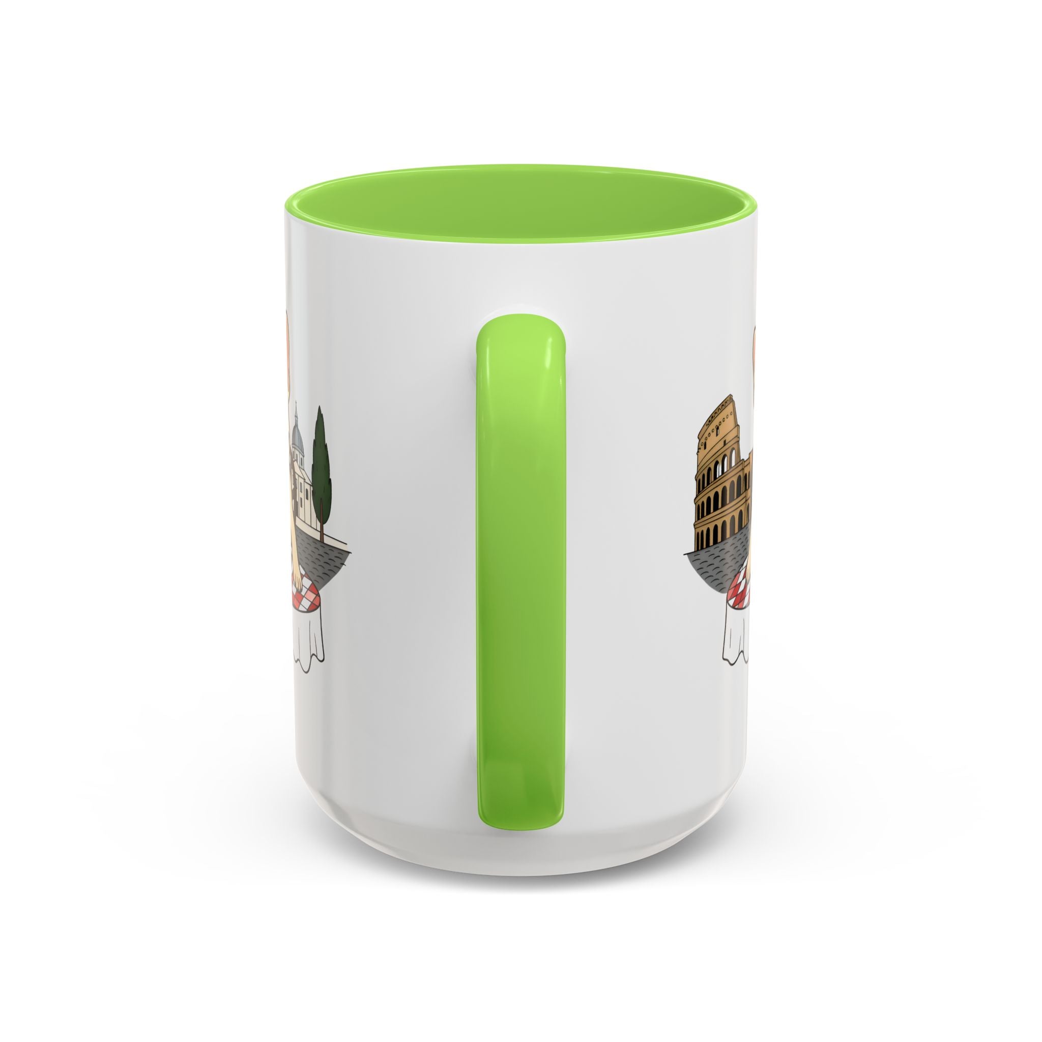 French Bulldog Pasta in Rome Mug | Ceramic Coffee Cup