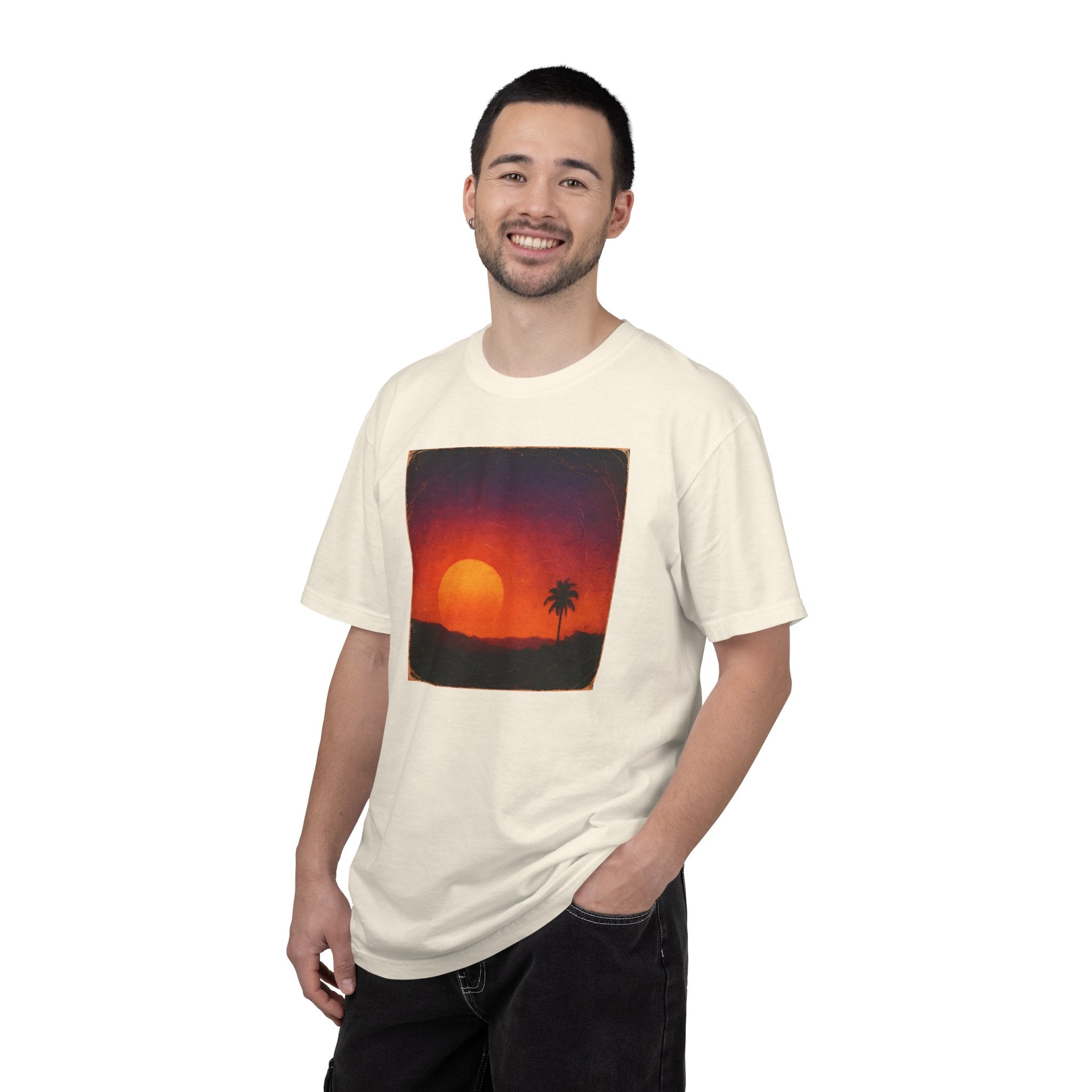 Sunset Palm Silhouette T-shirt | Tropical Sunset Tee
