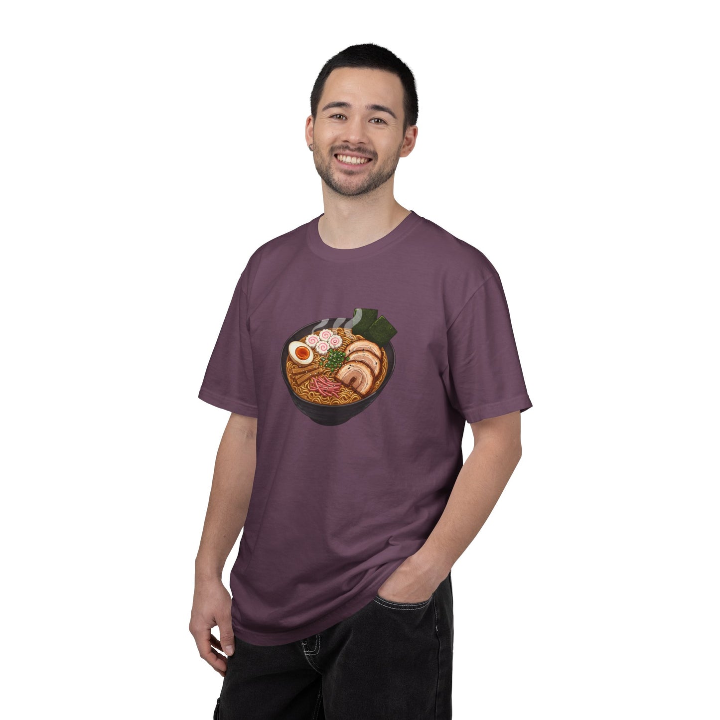 Ramen Bowl Illustration T-shirt | Cute Noodle Soup Graphic