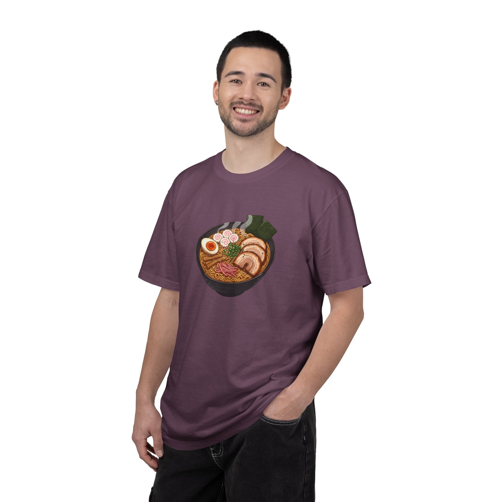 Ramen Bowl Illustration T-shirt | Cute Noodle Soup Graphic