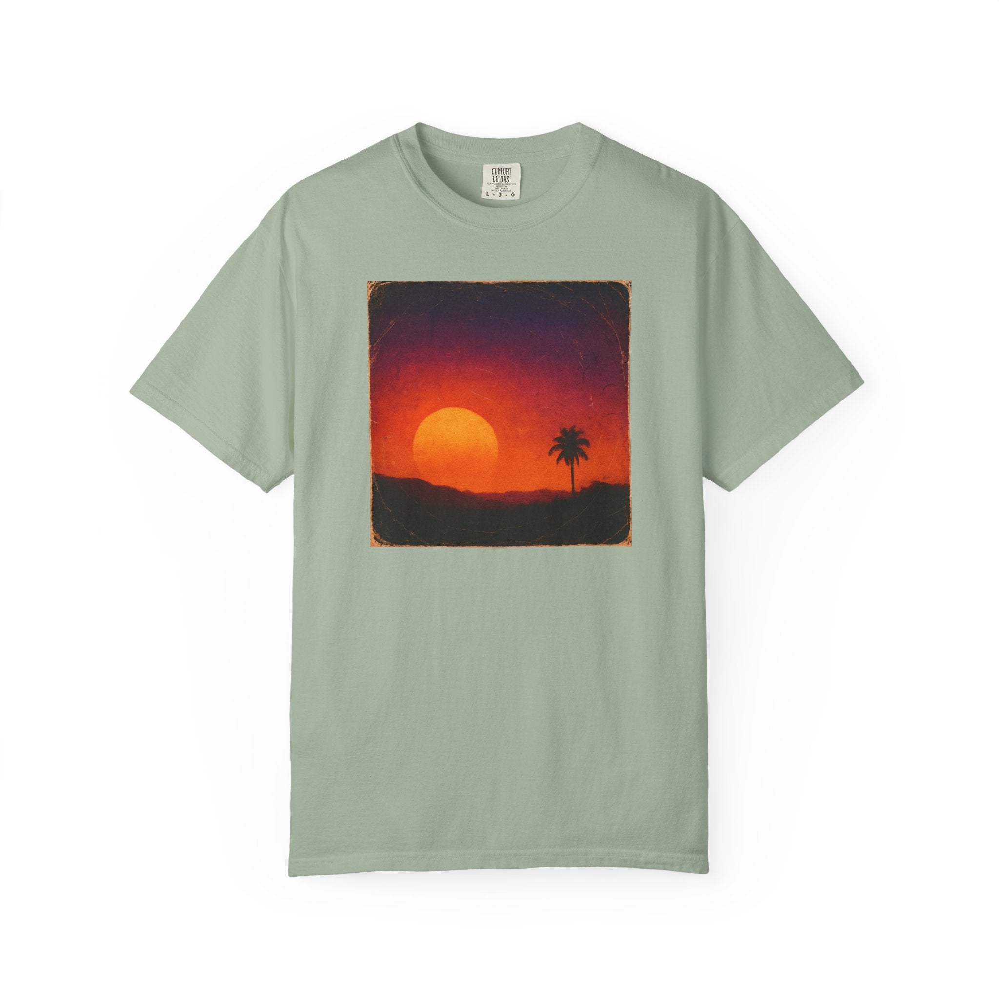Sunset Palm Silhouette T-shirt | Tropical Sunset Tee