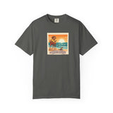Capybara Patrol Sunset Surfing Capybara T-Shirt | Retro Beach Vibes