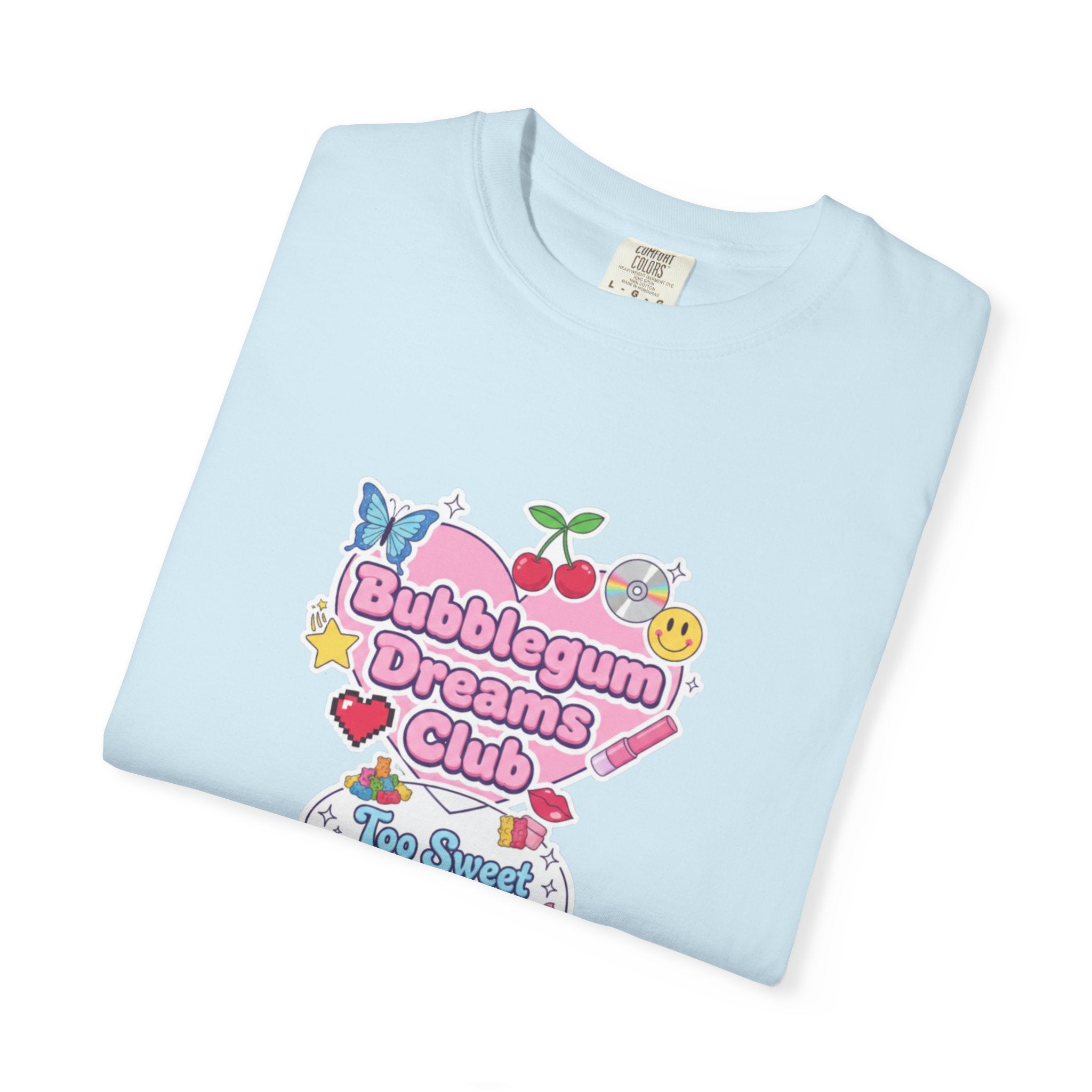 Bubblegum Dreams Club T-shirt | Pastel Hearts, Cute Kawaii Graphic