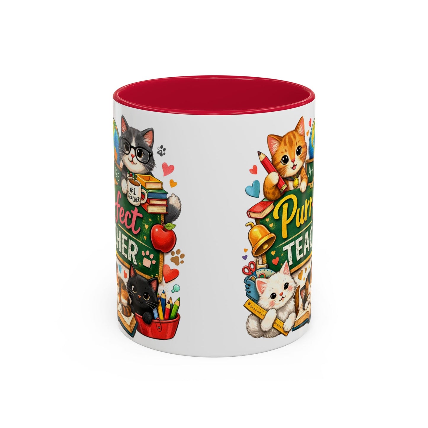 Purr-fect Teacher Mug | Cat Classroom Design, 11oz or 15oz