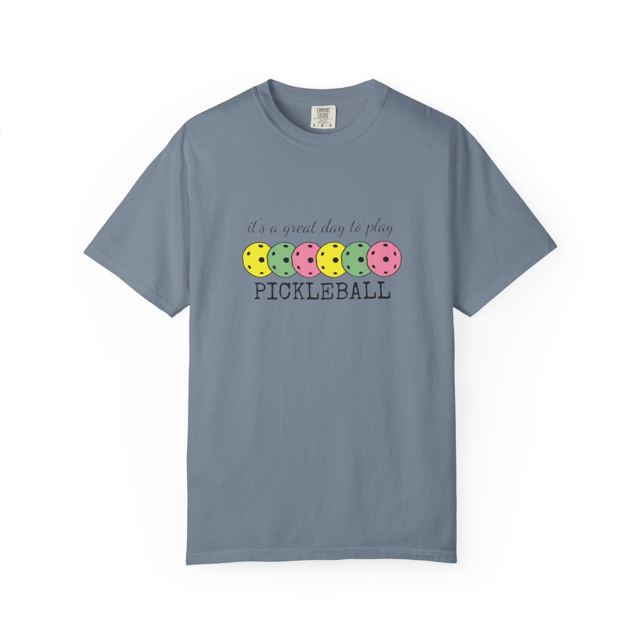 It's a Great Day to Play Pickleball T-Shirt | Colorful Pickleball Paddles Tee