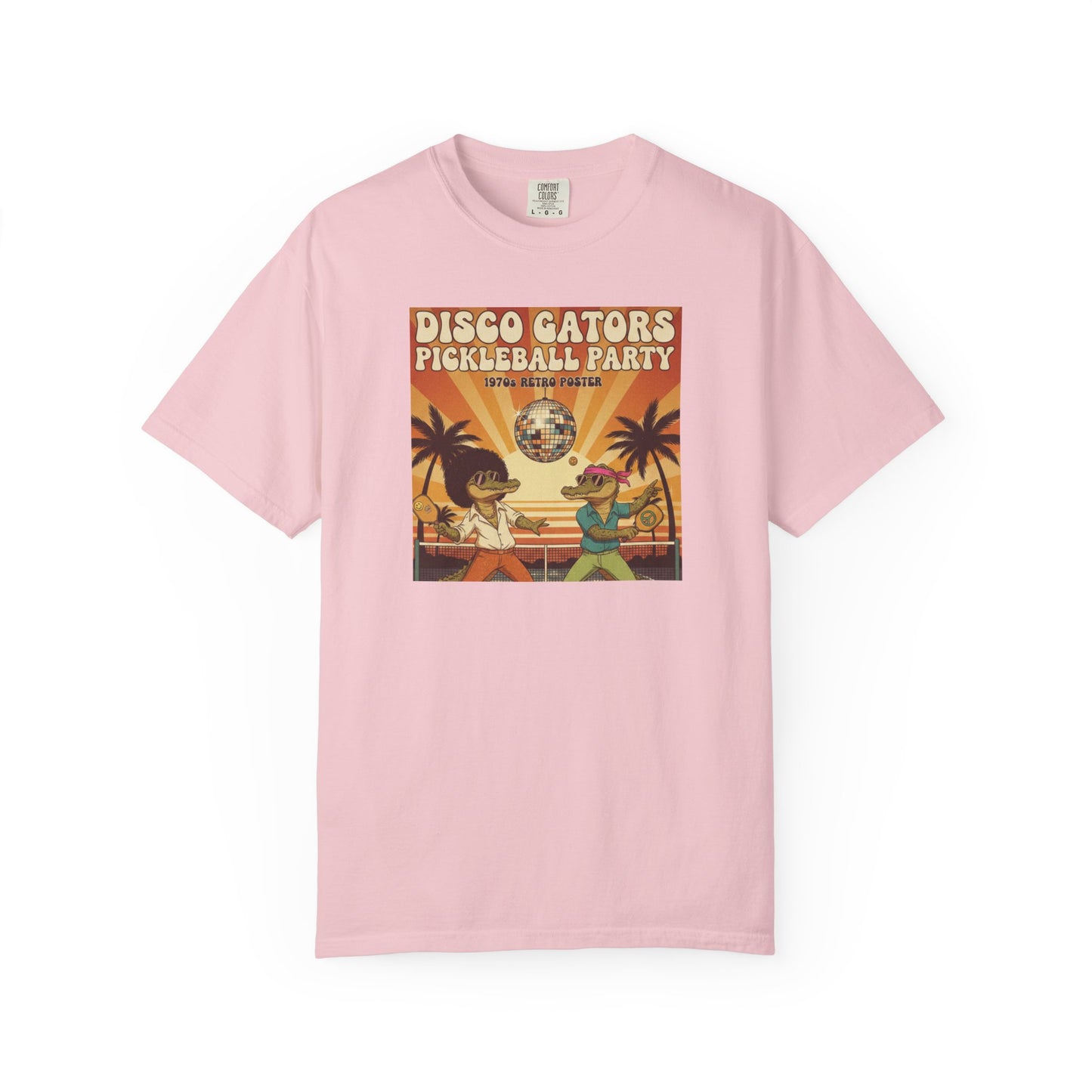 Disco Gators Pickleball Party T-shirt | Retro Beach Players, Let's Get Picklin'