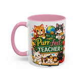 Purr-fect Teacher Mug | Cat Classroom Design, 11oz or 15oz