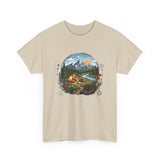 Mountain Camping Adventure T-Shirt | Outdoor Nature Hiking Tee | Wilderness Tent Graphic Shirt | Gift for Hiker Camper |
