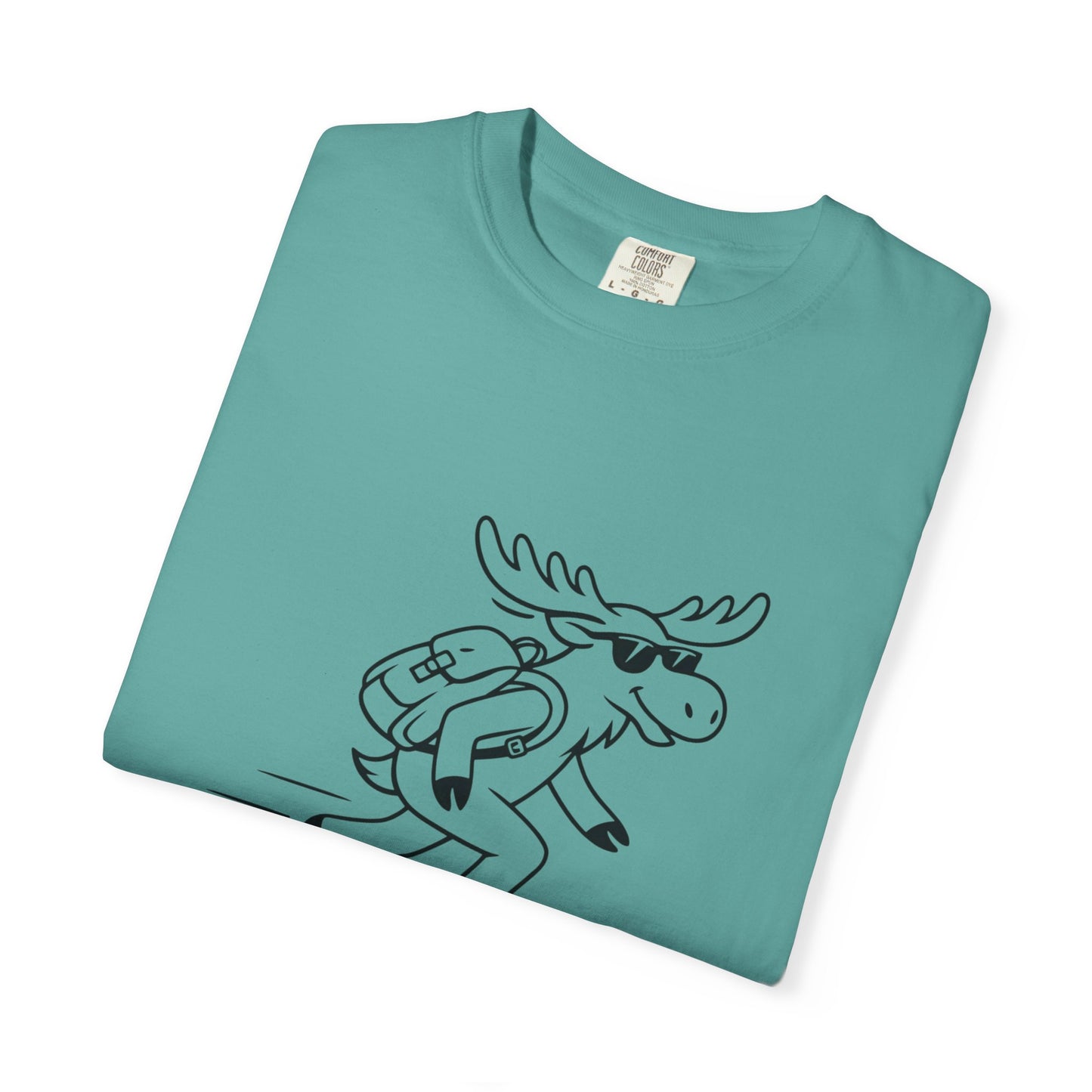 Skateboarding Moose T-shirt | Skateboard Cartoon Graphic Tee
