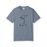 Stick Figure Golfer T-Shirt | Golf Outline Graphic Tee