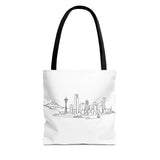 Seattle Emerald City Line Art Tote