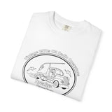 Vintage Semi Truck Line Art T-Shirt | Trucker Logo Tee