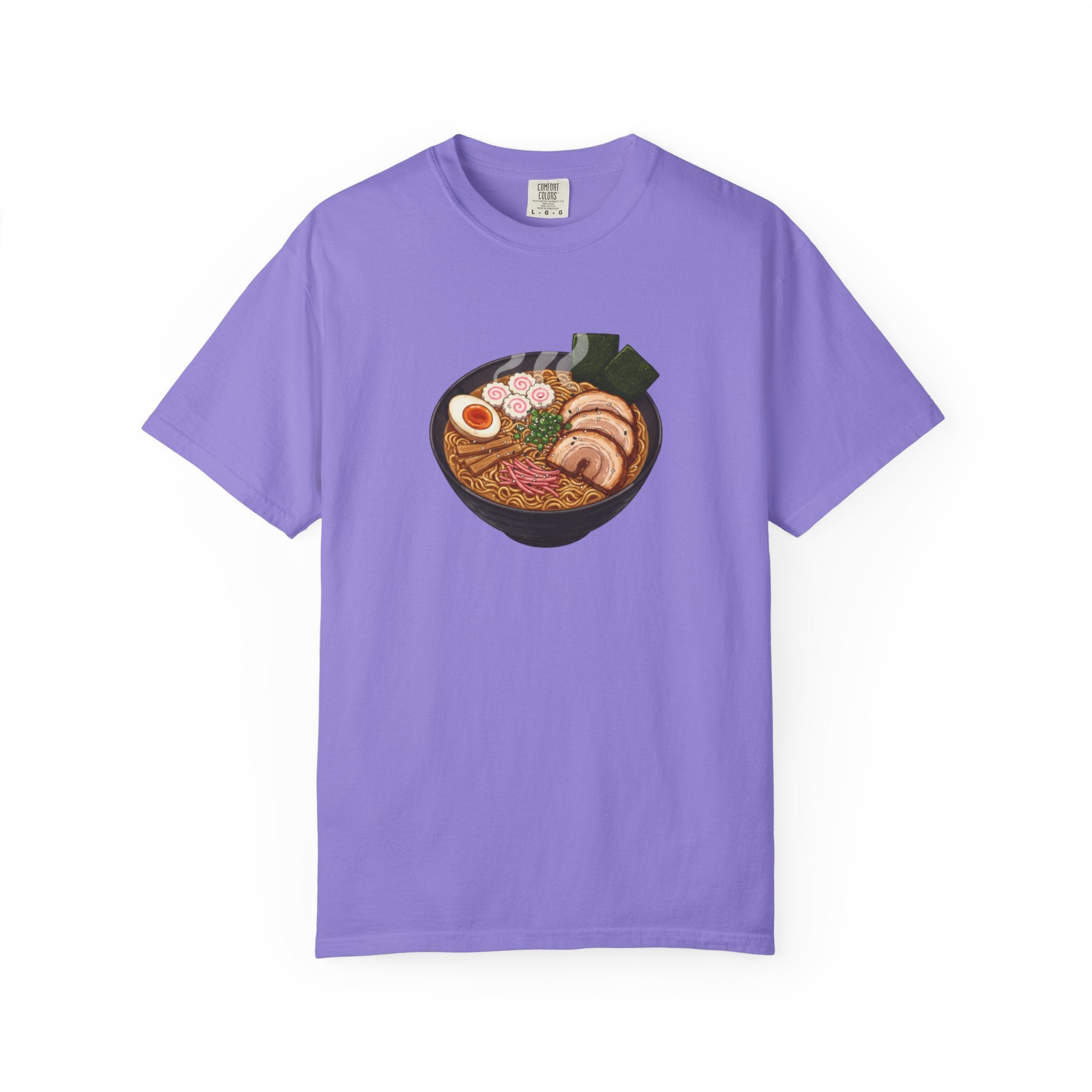 Ramen Bowl Illustration T-shirt | Cute Noodle Soup Graphic