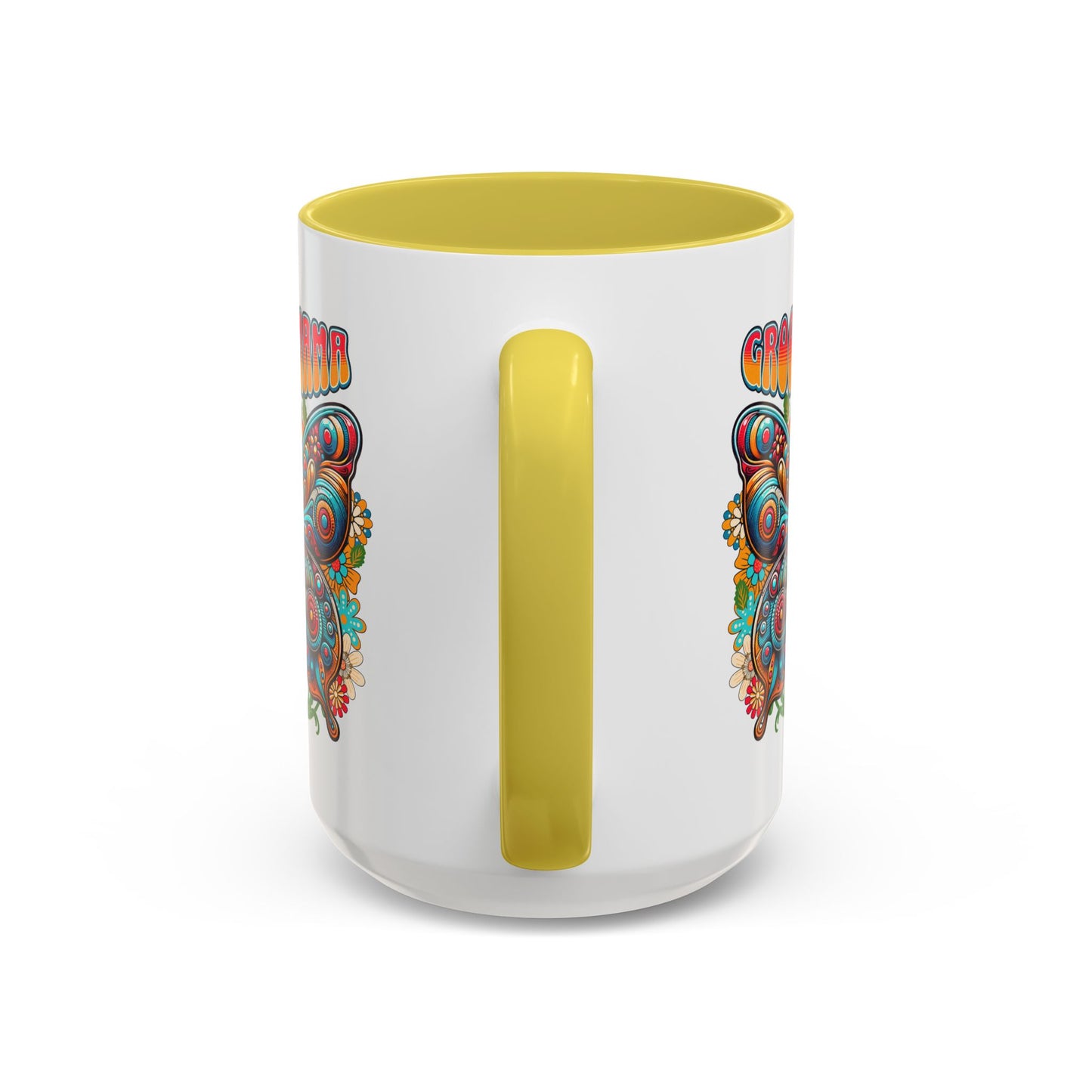 Groovy Mama Butterfly Mug | Retro Psychedelic Floral Design
