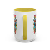 Groovy Mama Butterfly Mug | Retro Psychedelic Floral Design